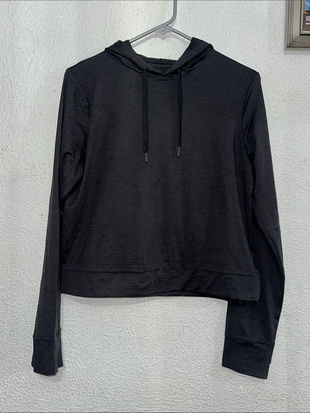 all in motion Black Lightweight Hooded Sweatshirt